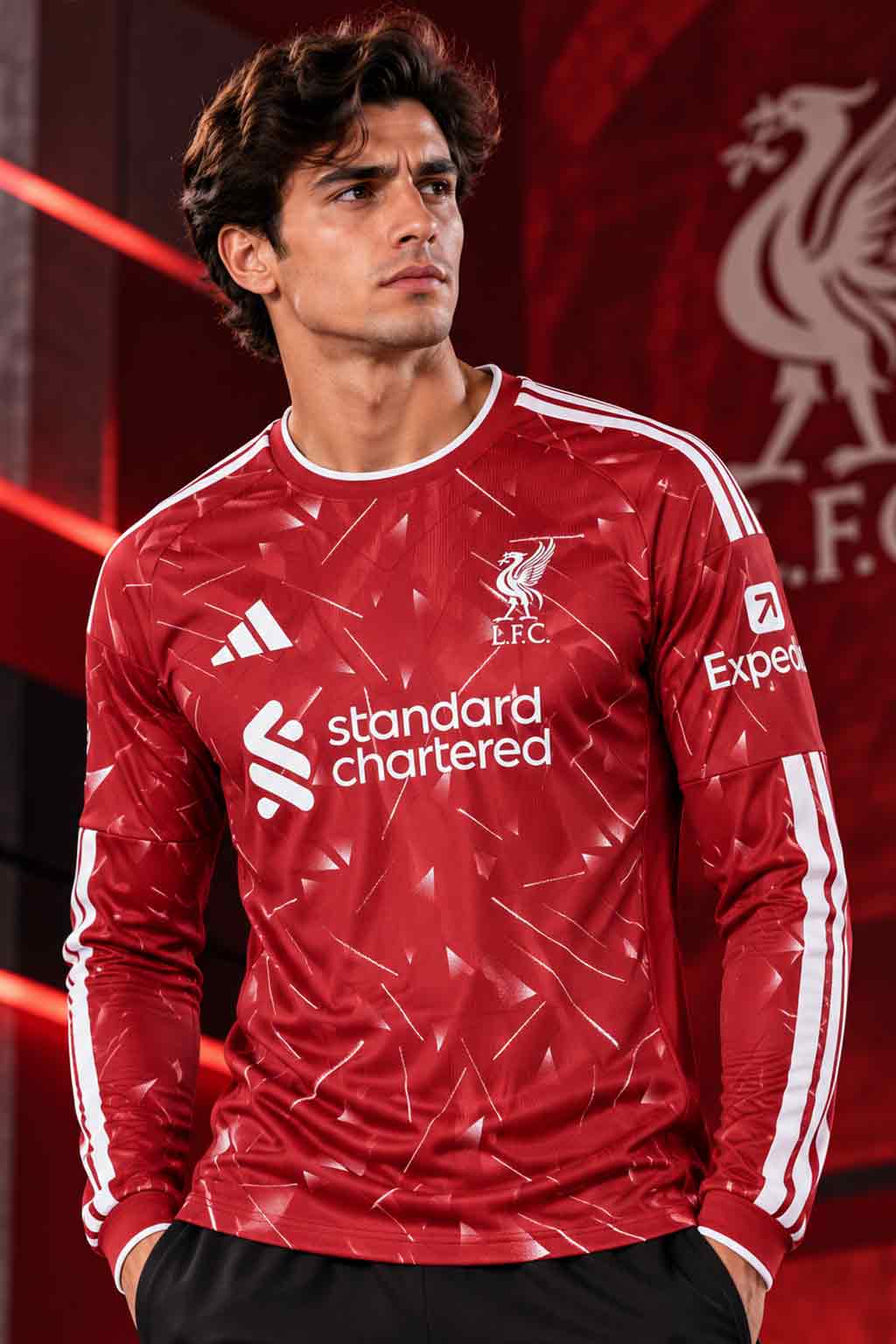 Liverpool-Home-Jersey-26-27-Long-Sleeves Real-Madrid-x-Louis-Vuitton-special-edition-black-Jersey
